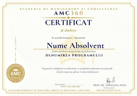 Certificat de absolvire AMC360