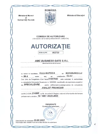 Certificat de specializare AMC360